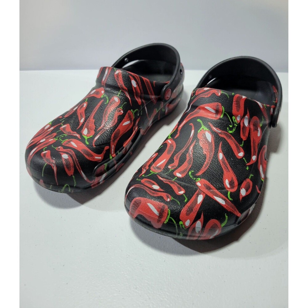 Crocs Bistro Clog Hot Chili Pepper Black Slip On Shoe Men's 8 Women's 10